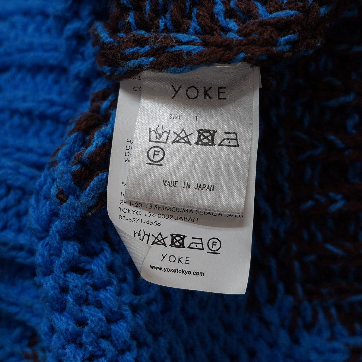 YOKE(ヨーク) 24SS INTARSIA CREWNECK SWEATERインターシャ コットン