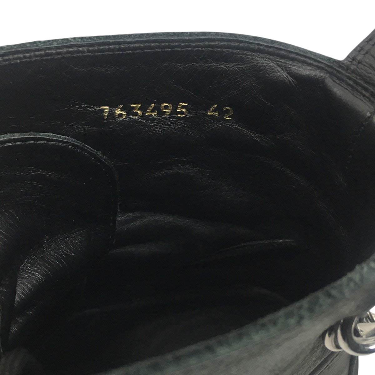 BALENCIAGA STRIKE 20MM PIERCED BOOTS ヴィンテージ Vintage 加工ストライク ピアッシング ピアス レザーブーツ 靴 シューズ 古着・中古-8枚目のアイテム画像