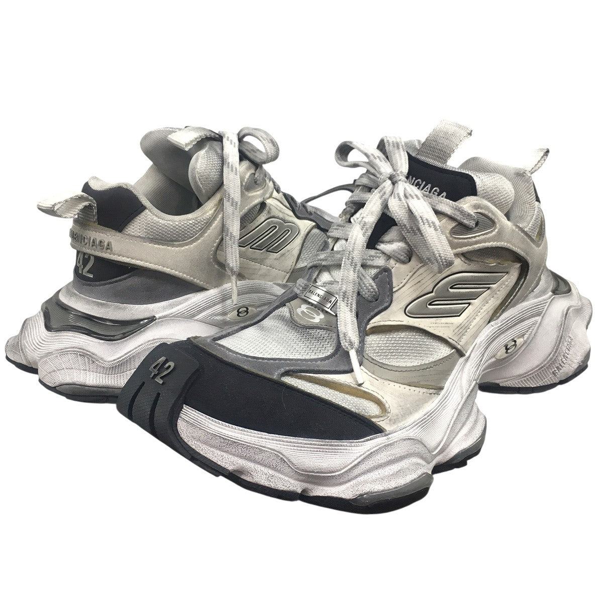 BALENCIAGA 24SS CARGO カーゴ ヴィンテージ加工 ロゴ スニーカー シューズ 靴 古着・中古-1枚目のアイテム画像