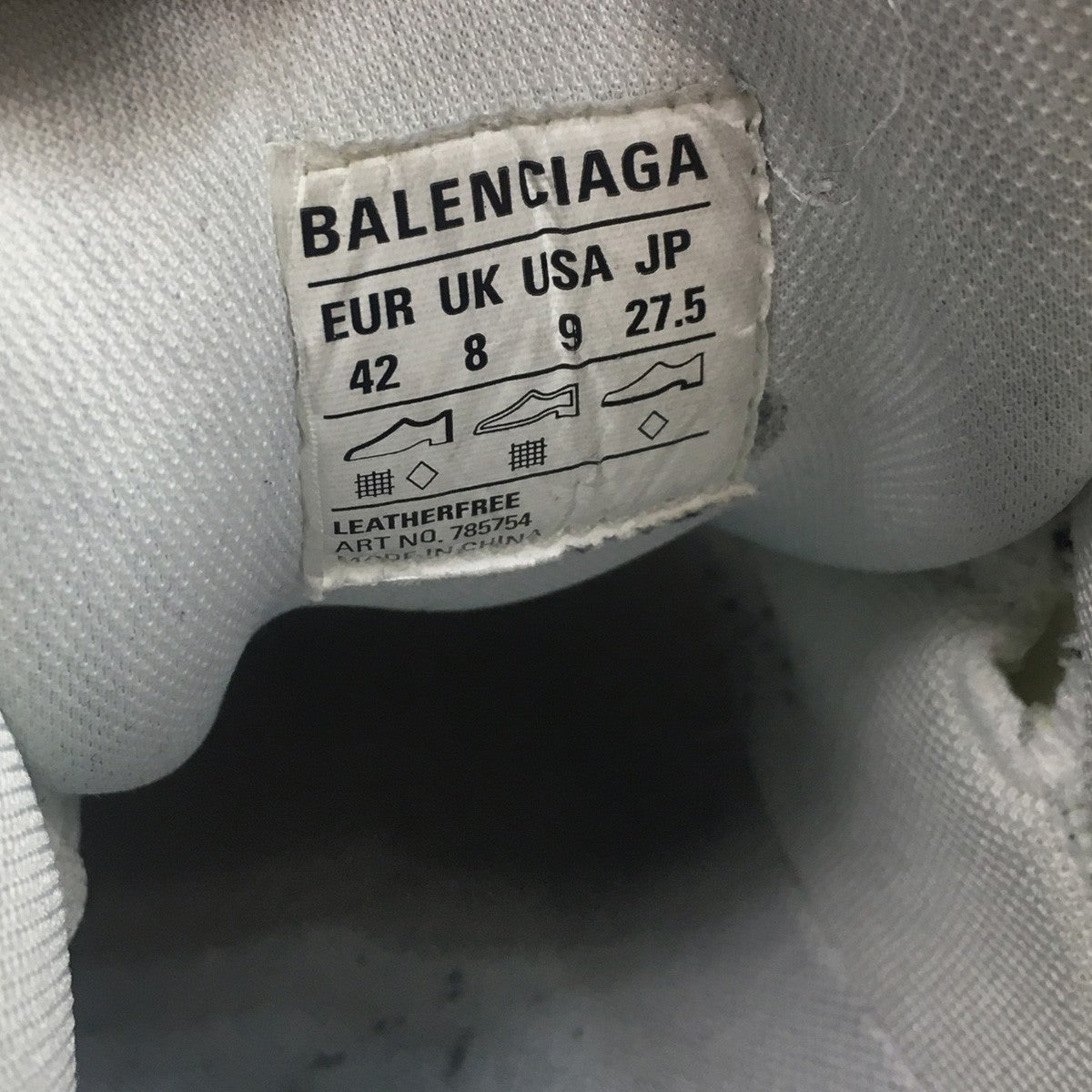 BALENCIAGA 24SS CARGO カーゴ ヴィンテージ加工 ロゴ スニーカー シューズ 靴 古着・中古-10枚目のアイテム画像