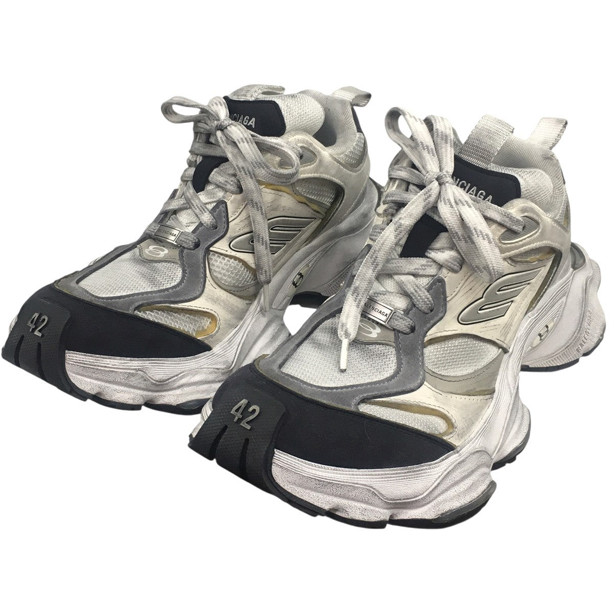 BALENCIAGA 24SS CARGO カーゴ ヴィンテージ加工 ロゴ スニーカー シューズ 靴 古着・中古-2枚目のアイテム画像