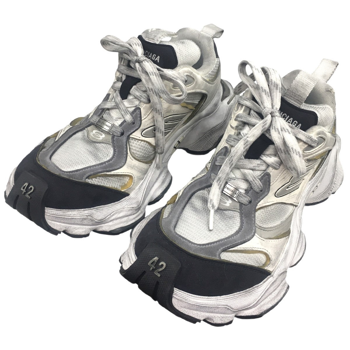 BALENCIAGA 24SS CARGO カーゴ ヴィンテージ加工 ロゴ スニーカー シューズ 靴 古着・中古-3枚目のアイテム画像