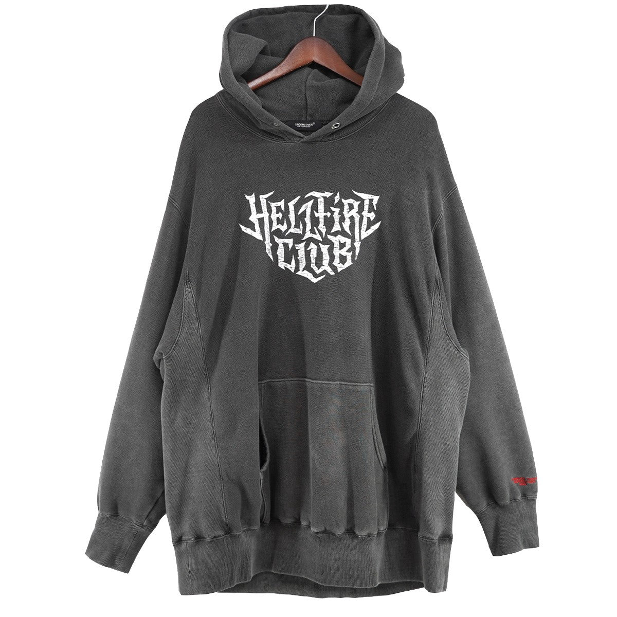 UNDERCOVER 22AW STRANGER THINGS Hellfire Club Capsule Collectionストレンジャーシングス オーバーサイズ Vintage ヴィンテージ加工 ロゴ パーカー 古着・中古-1枚目のアイテム画像