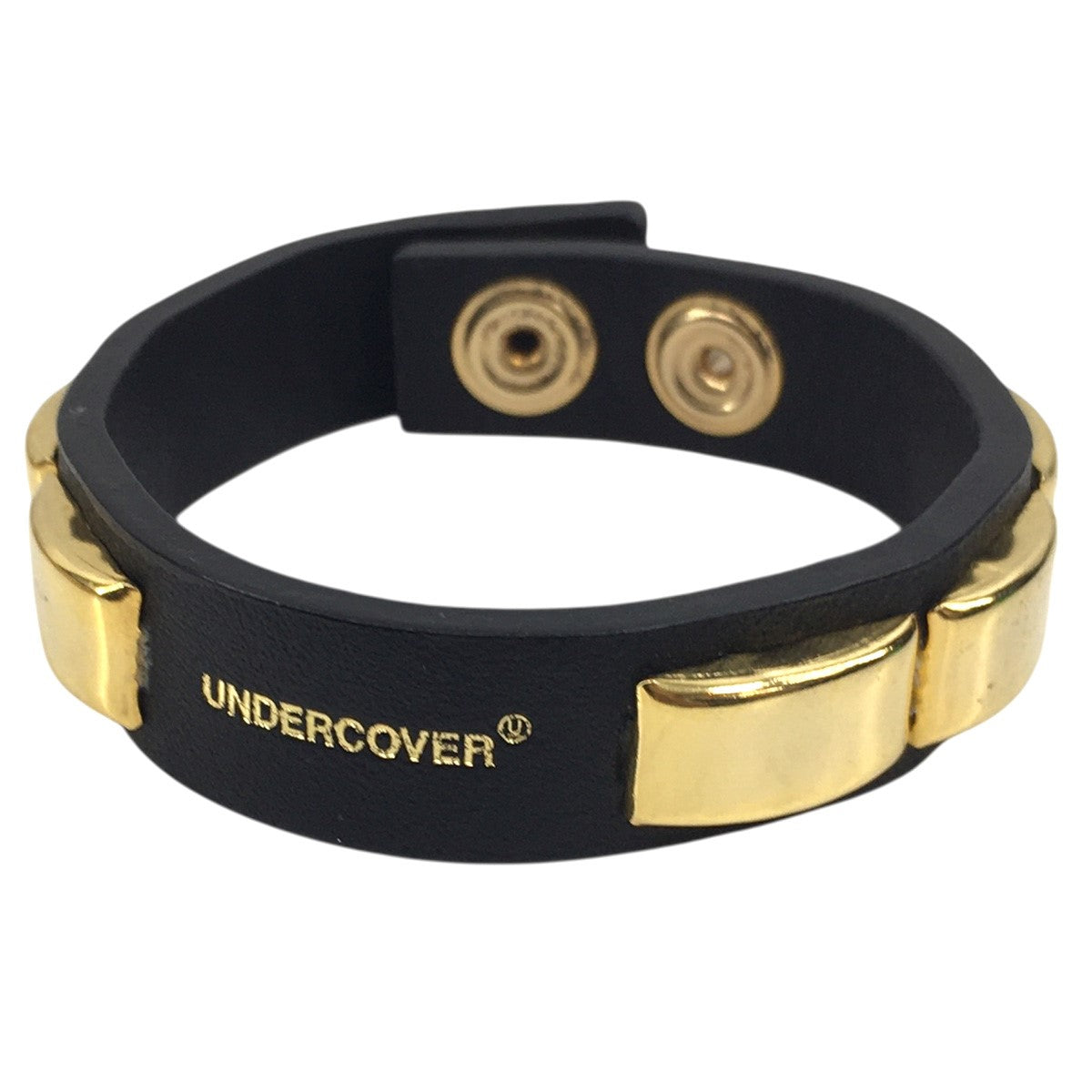 25SS 底鋲 レザーブレス スタッズ ロゴ ブレスレット