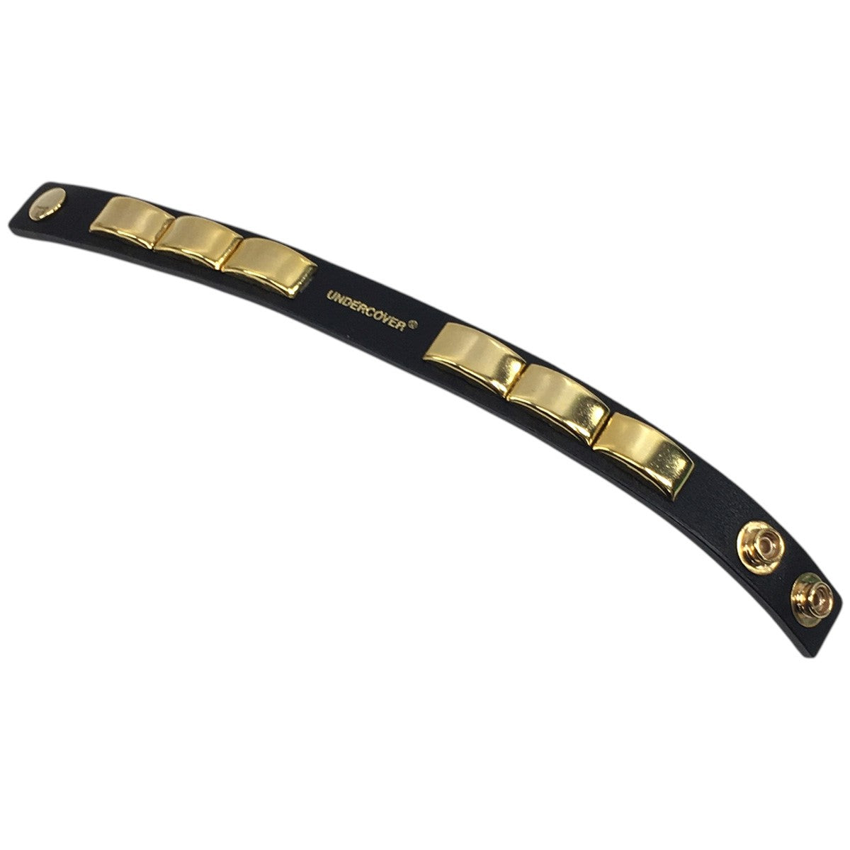 25SS 底鋲 レザーブレス スタッズ ロゴ ブレスレット