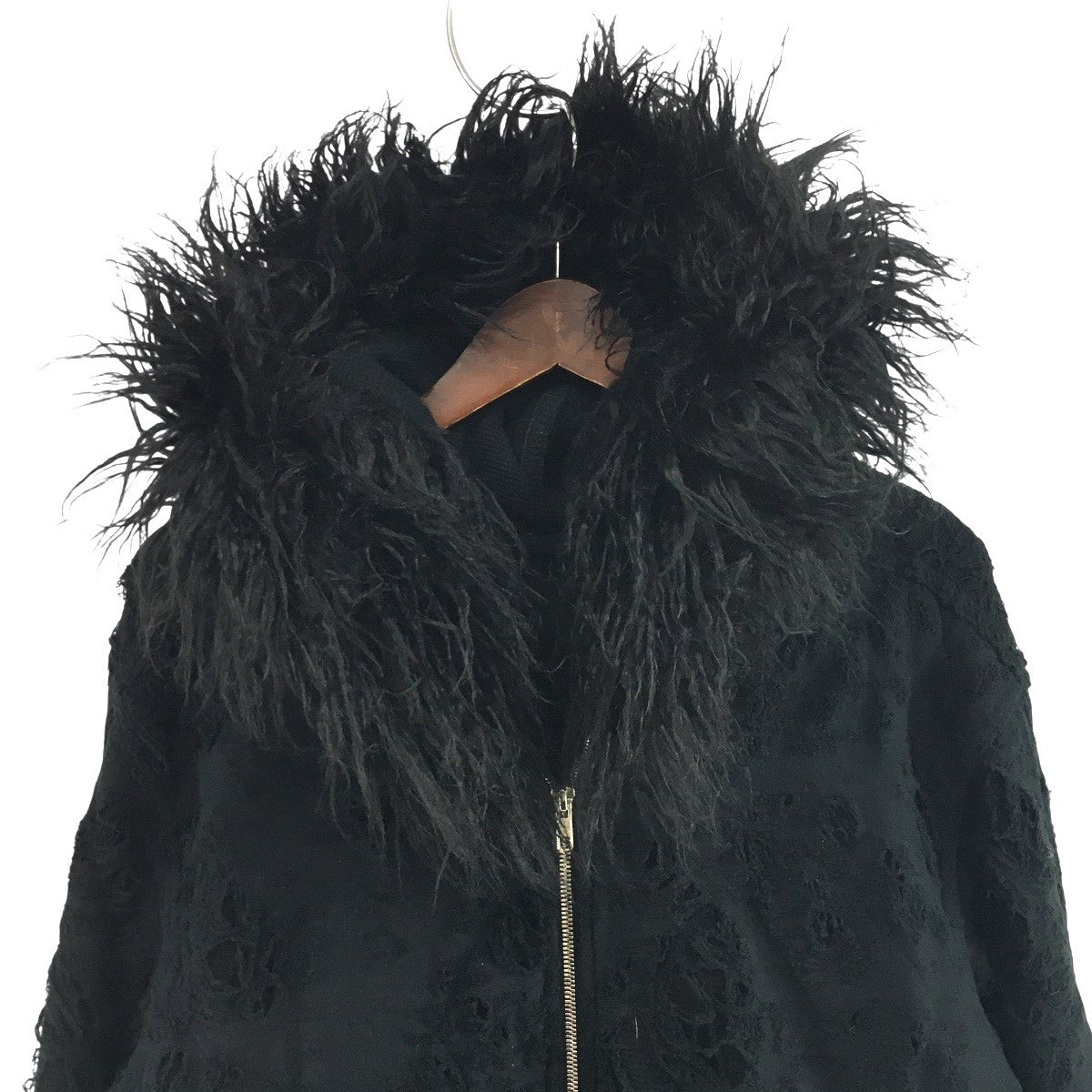 FILTH(フィルス) 25AW DESTROY ZIP UP ／ BLKデストロイ ダメージ 加工