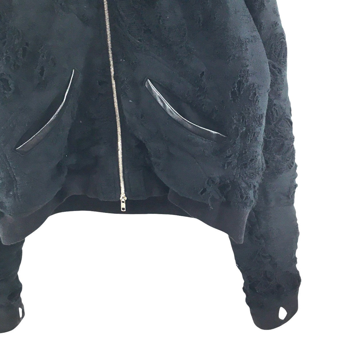 FILTH(フィルス) 25AW DESTROY ZIP UP ／ BLKデストロイ ダメージ 加工
