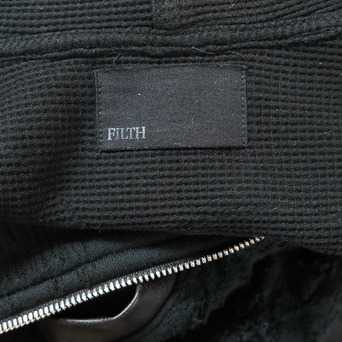 FILTH(フィルス) 25AW DESTROY ZIP UP ／ BLKデストロイ ダメージ 加工