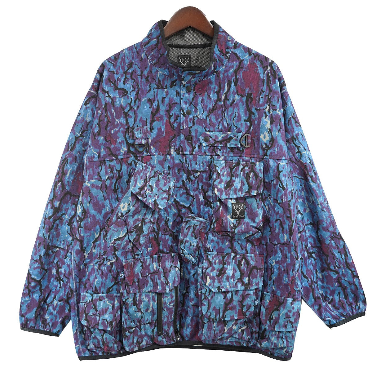 south2 west8 23SS S2W8 Tenkara Trout Pullover Jacket - Poly Smooth ／ Printedジャージー カモ プルオーバー マルチポケット ジャケット 古着・中古-1枚目のアイテム画像