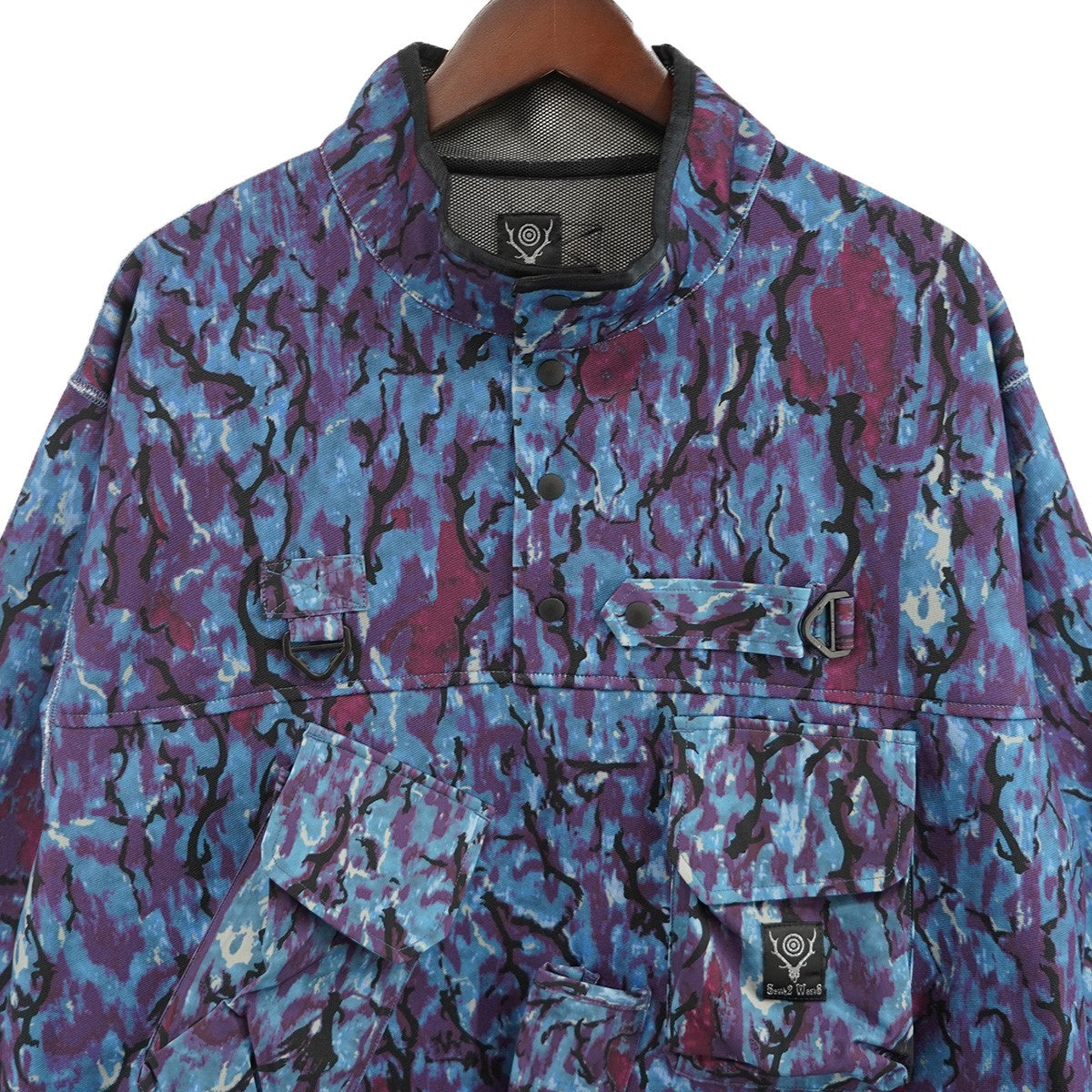 south2 west8 23SS S2W8 Tenkara Trout Pullover Jacket - Poly Smooth ／ Printedジャージー カモ プルオーバー マルチポケット ジャケット 古着・中古-2枚目のアイテム画像