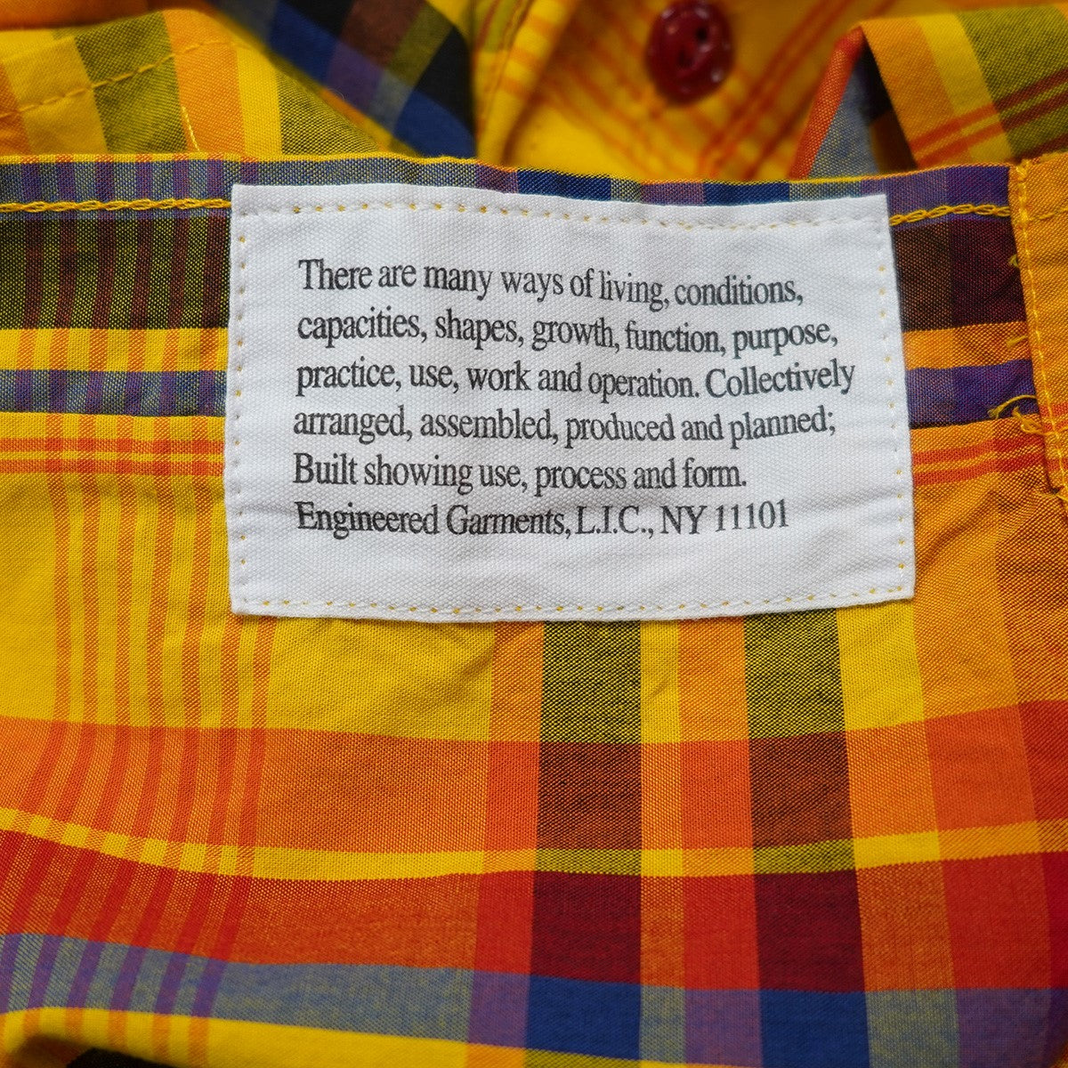 Engineered Garments Work Shirt - Plaid ワーク チェック プレイド