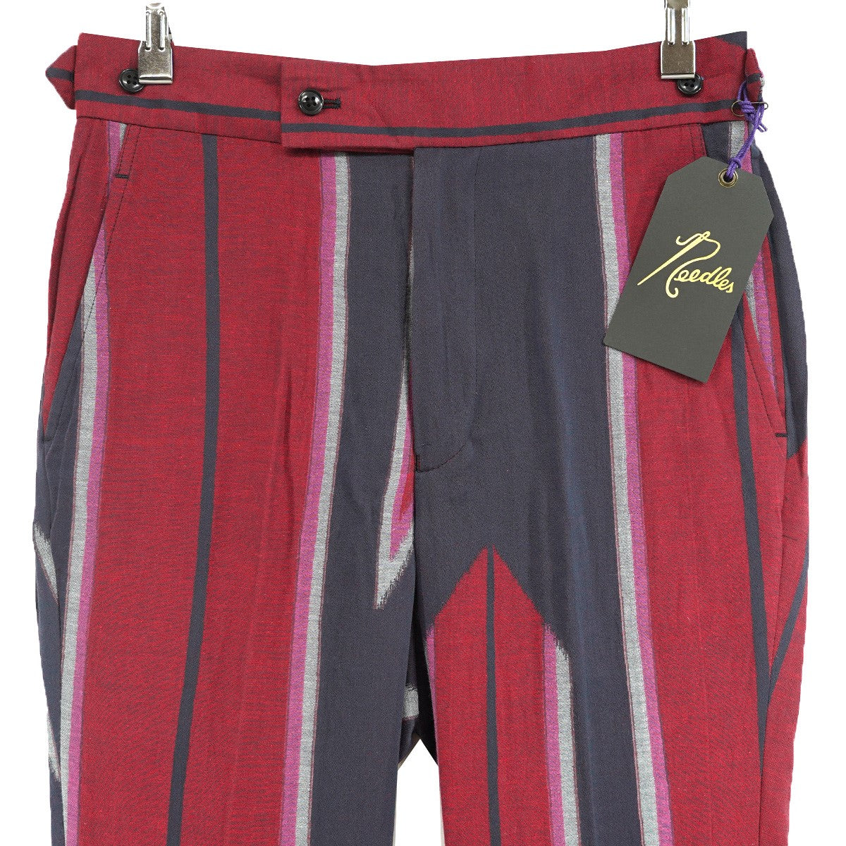 Needles 23SS Side Tab Trouser ? C／L Kimono Jq．サイドタブ キモノ 着物 パンツ 古着・中古-2枚目のアイテム画像