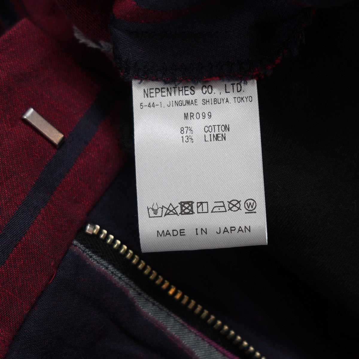 Needles 23SS Side Tab Trouser ? C／L Kimono Jq．サイドタブ キモノ 着物 パンツ 古着・中古-7枚目のアイテム画像