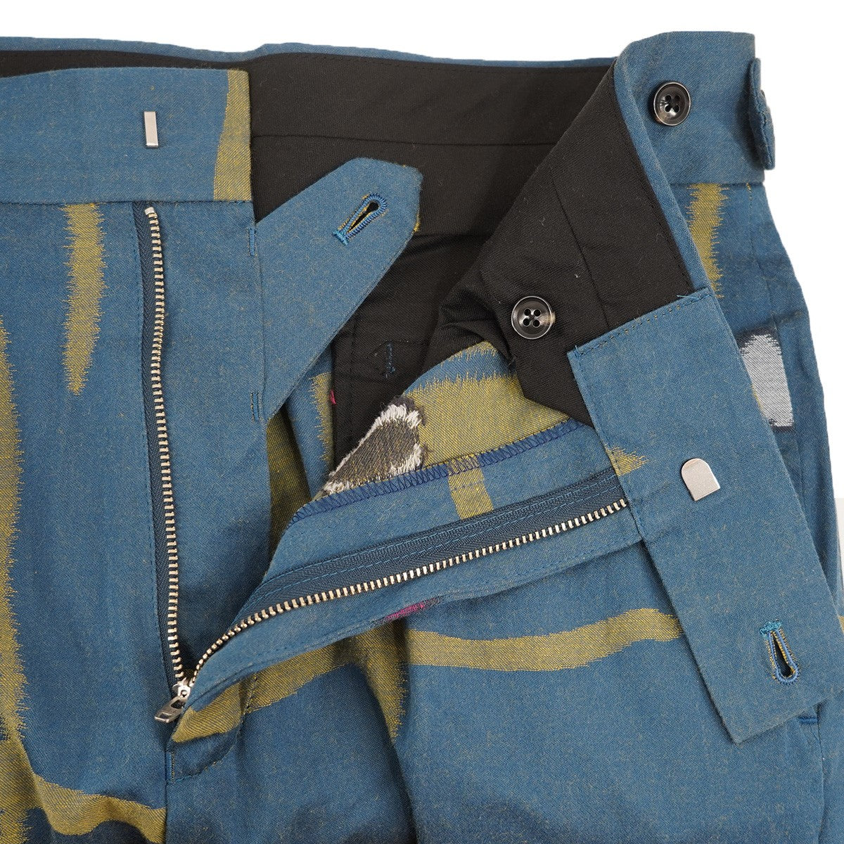Needles 23SS Side Tab Trouser ? C／L Kimono Jq．サイドタブ キモノ 着物 リネン混 パンツ 古着・中古-5枚目のアイテム画像