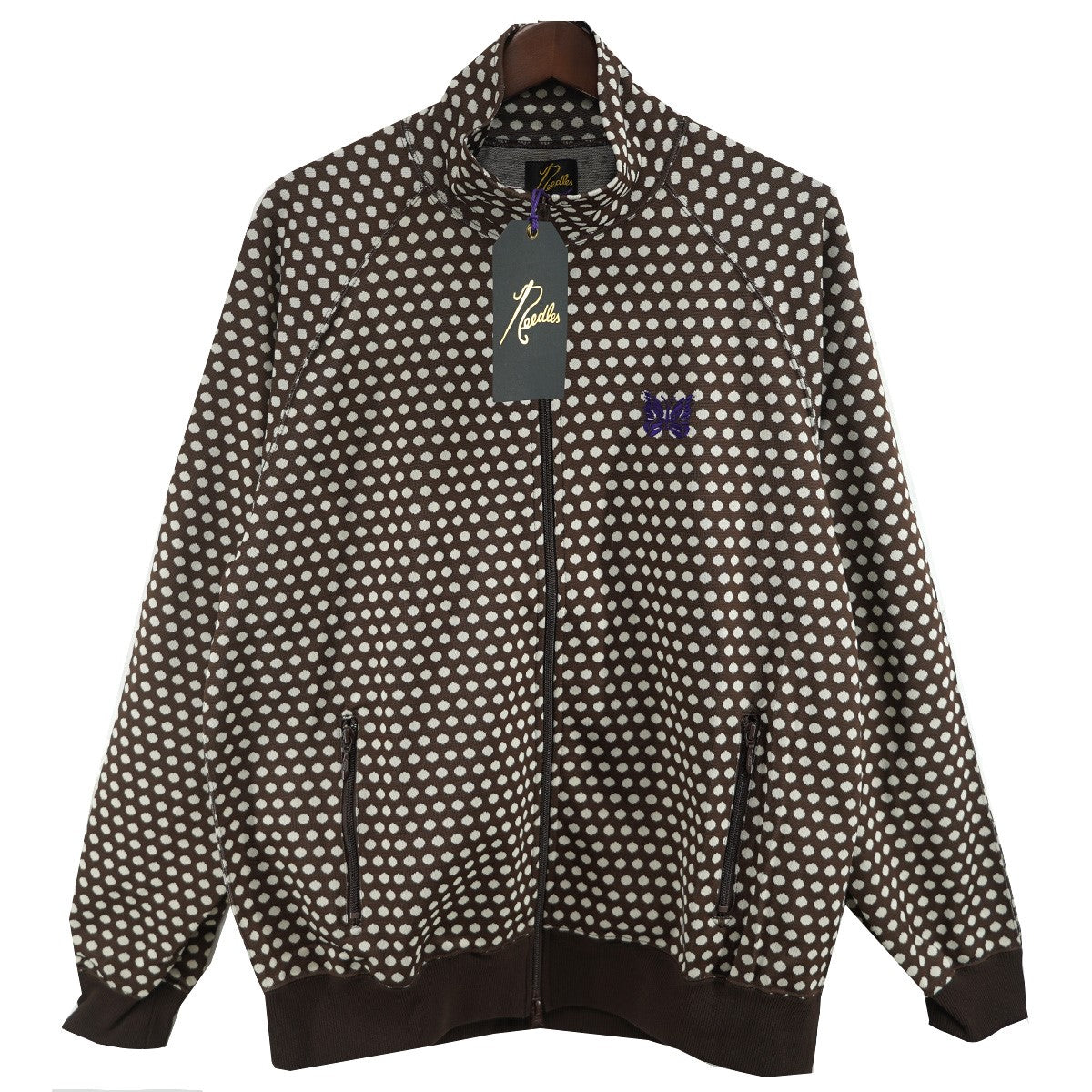 定価2.8万 未使用 ニードルズ 25AW ジャガード トラックジャケット Needles(ニードルズ) 23SS Track Jacket - Poly Jq． Polka Dotポルカ