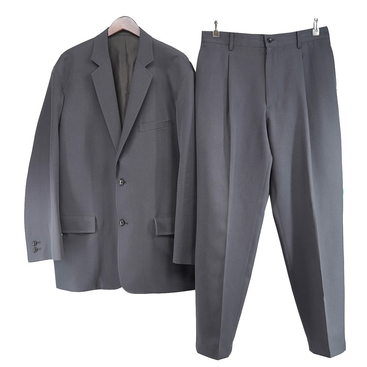 Graphpaper 25SS Scale Off Wool Jacket ／ Scale Off Wool Tapered Trousers セットアップスケールオフ ウールジャケット テーパード トラウザース パンツ 古着・中古-1枚目のアイテム画像