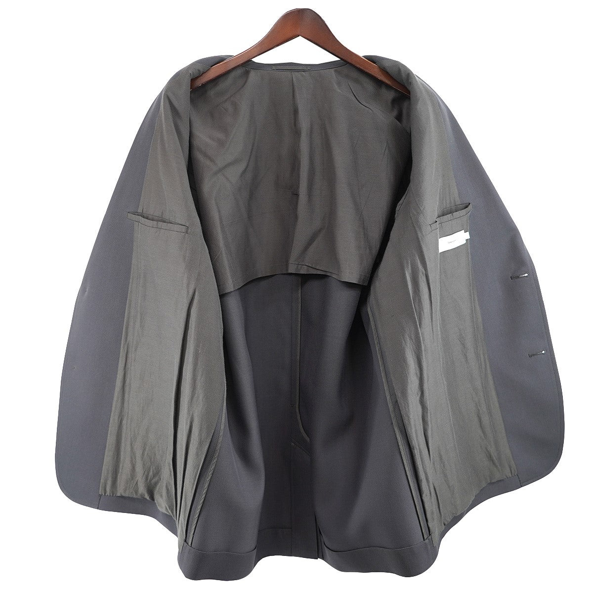 Graphpaper 25SS Scale Off Wool Jacket ／ Scale Off Wool Tapered Trousers セットアップスケールオフ ウールジャケット テーパード トラウザース パンツ 古着・中古-4枚目のアイテム画像