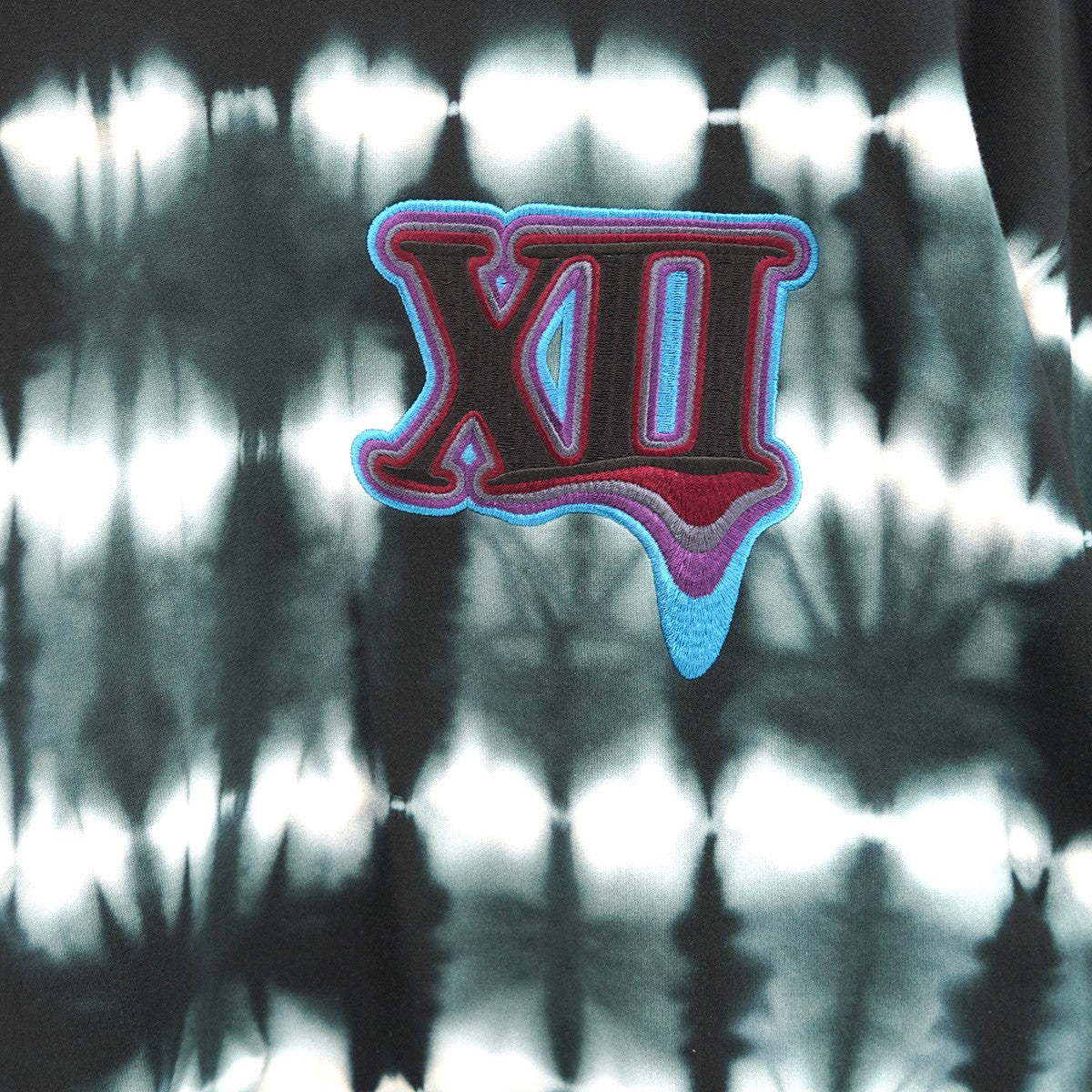 SHAREEF 23AW MELTED XII BIG SWEATボーダーデザイン クルーネック スウェット トレーナー 古着・中古-2枚目のアイテム画像