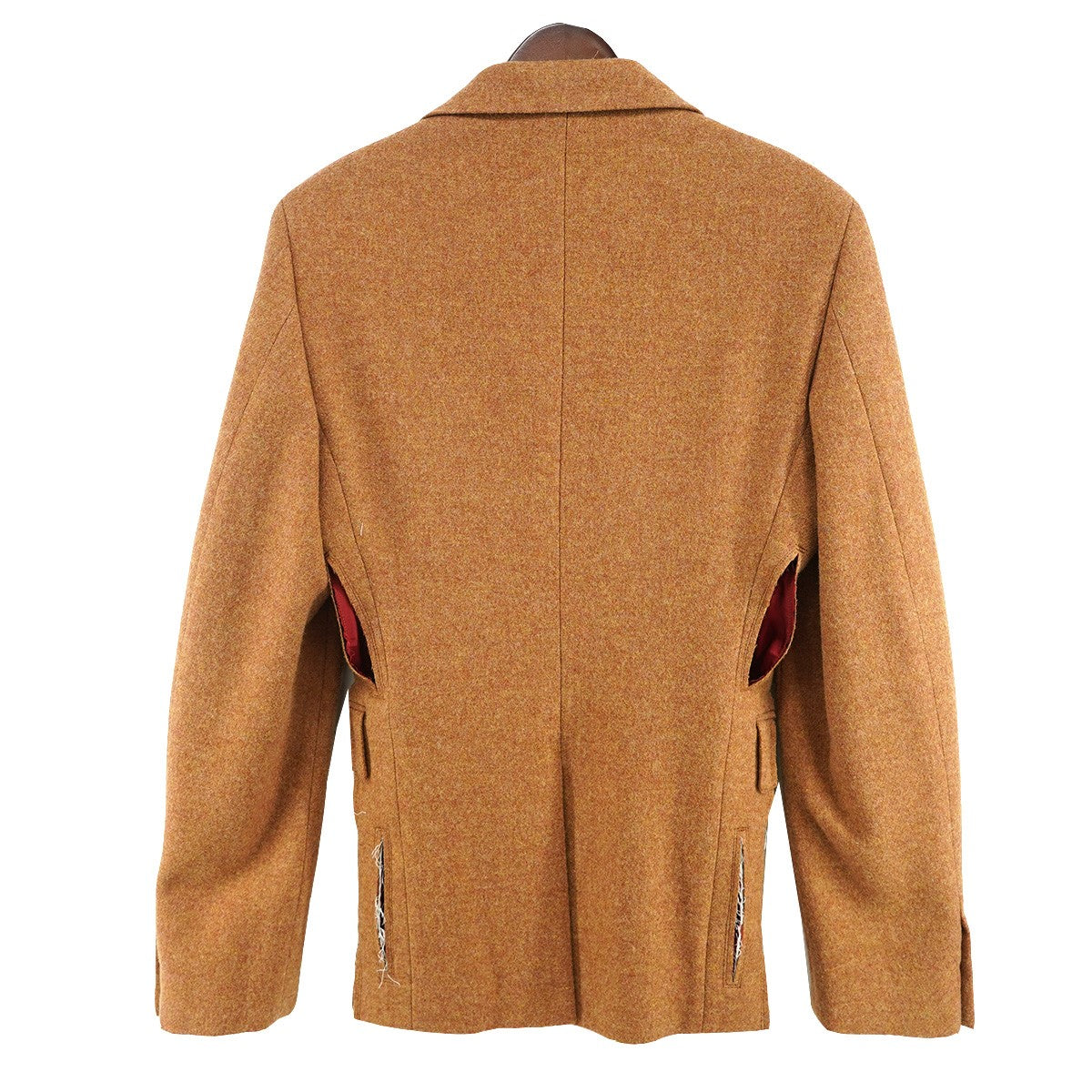 COMME des GARCONS HOMME PLUS 25AW TO HELL WITH WAR ランウェイ着 コレクションピースウール slashing スラッシング ジャケット 古着・中古-3枚目のアイテム画像
