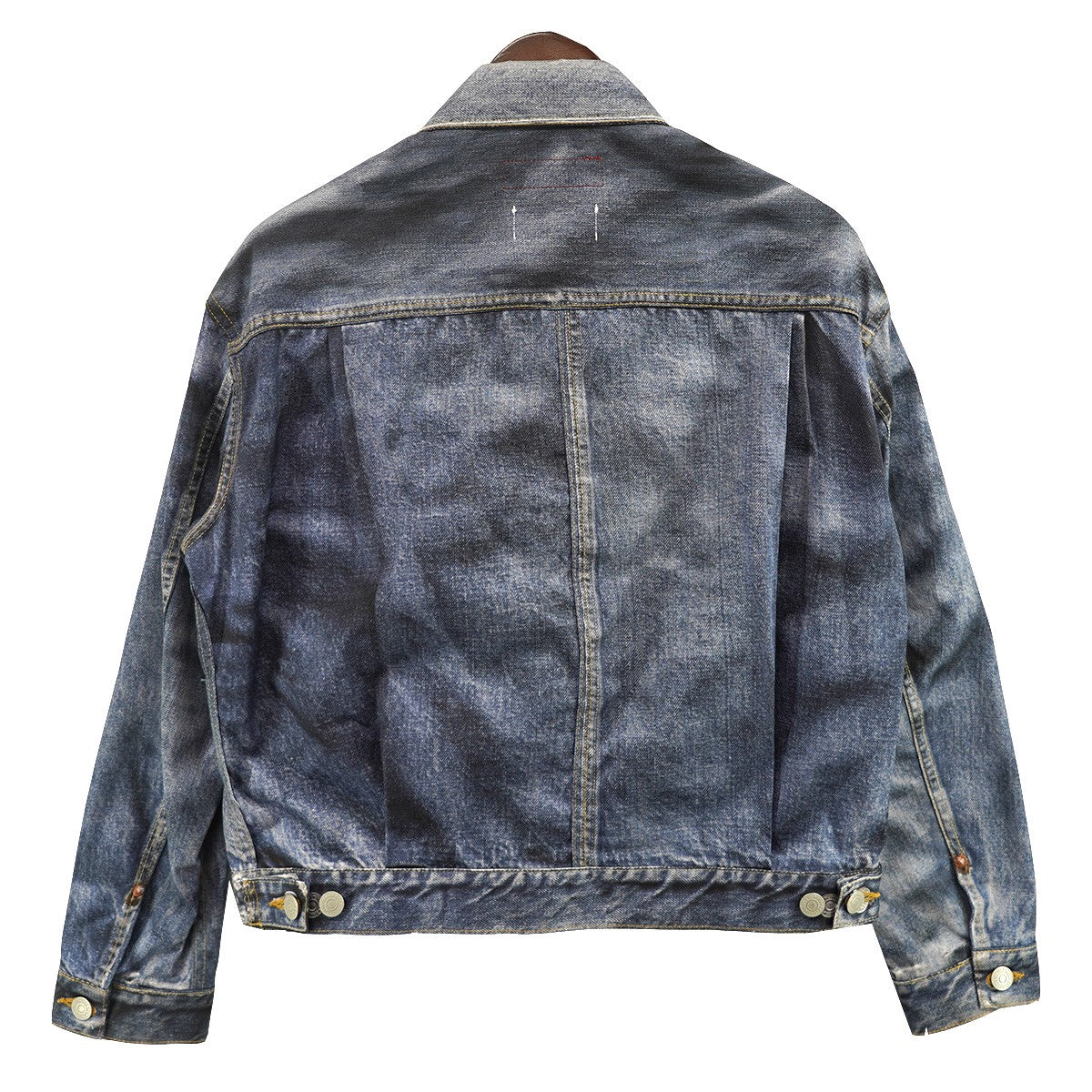 25SS eye JUNYA WATANABE MAN Levi’s BerBerJin ベルベルジン短丈 デニム転写 プリント トラッカー ジャケット／INDIGO