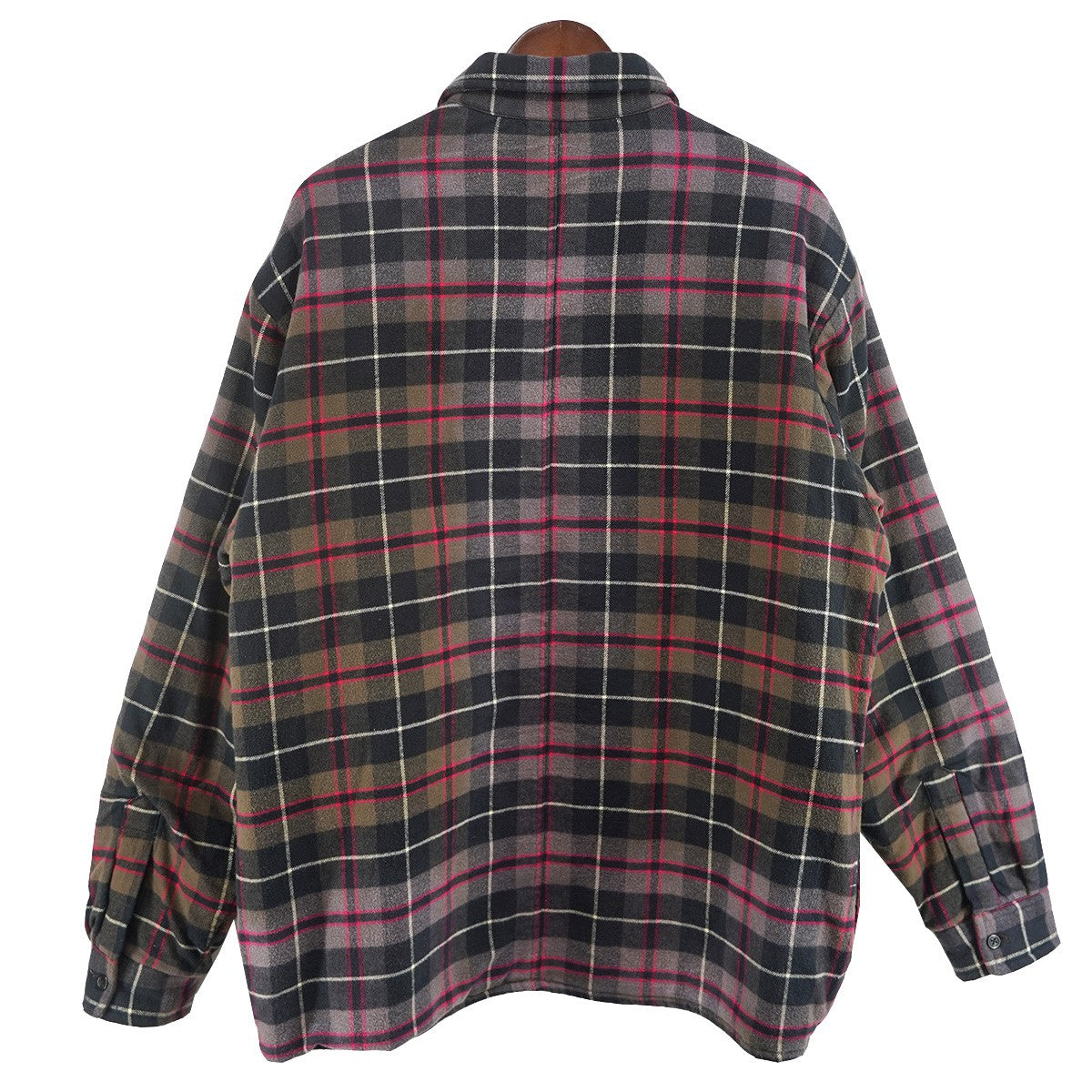 Supreme 24AW Quilted Plaid Shirt キルティング チェック シャツ 古着・中古-2枚目のアイテム画像