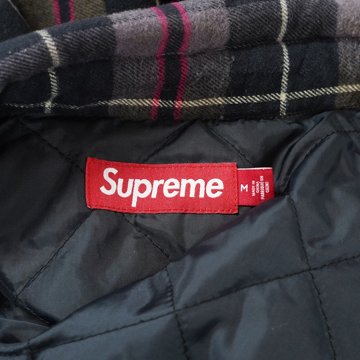 Supreme 24AW Quilted Plaid Shirt キルティング チェック シャツ 古着・中古-6枚目のアイテム画像