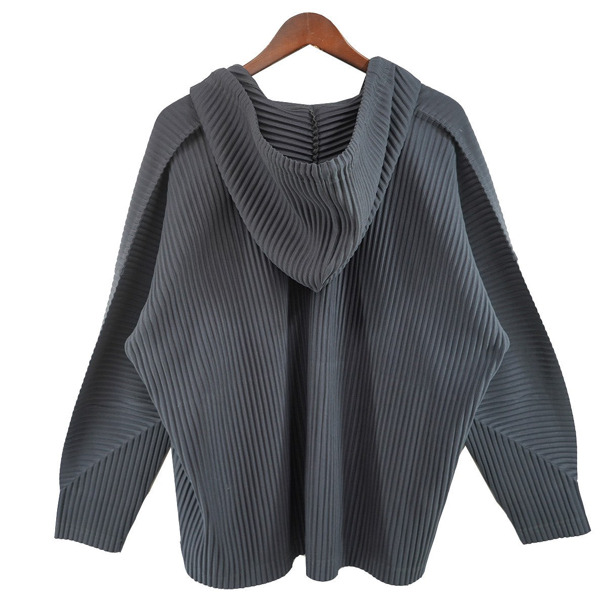 HOMME PLISSE ISSEY MIYAKE PLEATS HOODIE プリーツ プルオーバーパーカー 古着・中古-4枚目のアイテム画像