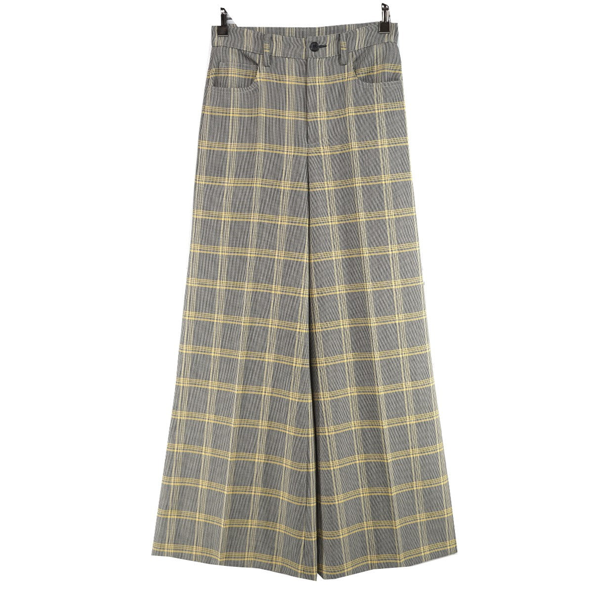 MARNI 24SS Pants in Wool Blend Check Trousers24SS チェック ワイド トラウザーズ パンツ 古着・中古-1枚目のアイテム画像