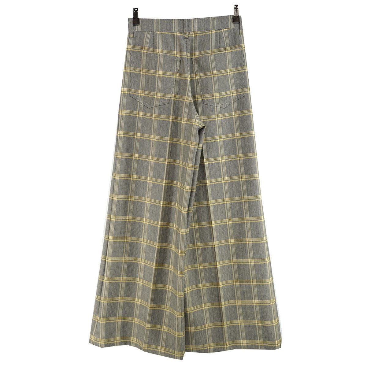 MARNI 24SS Pants in Wool Blend Check Trousers24SS チェック ワイド トラウザーズ パンツ 古着・中古-2枚目のアイテム画像