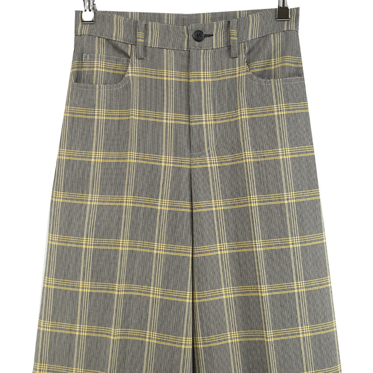 MARNI 24SS Pants in Wool Blend Check Trousers24SS チェック ワイド トラウザーズ パンツ 古着・中古-3枚目のアイテム画像