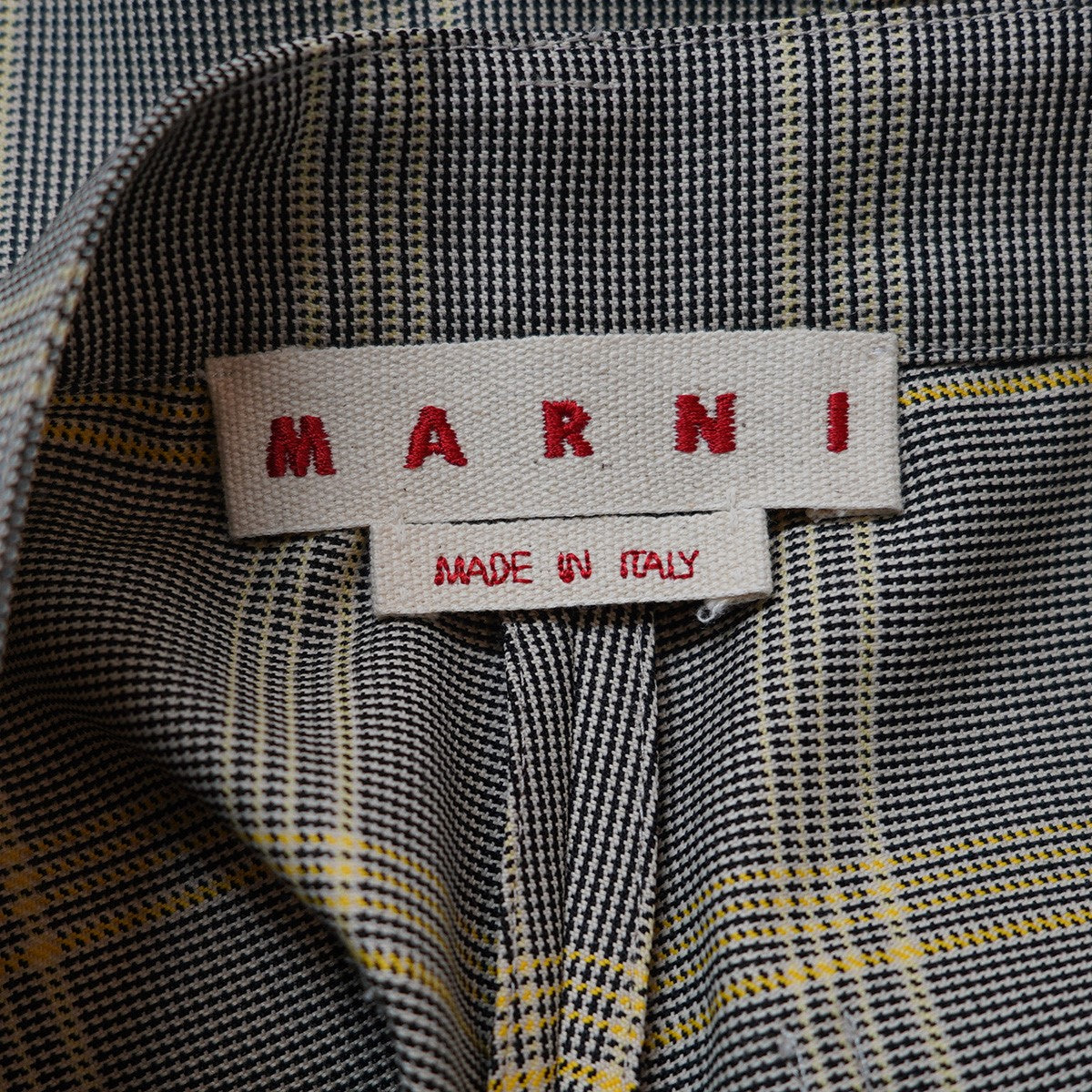 MARNI 24SS Pants in Wool Blend Check Trousers24SS チェック ワイド トラウザーズ パンツ 古着・中古-6枚目のアイテム画像