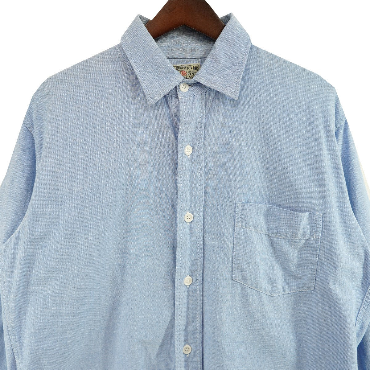 26SS SHIRT， MAN’S， COTTON OXFORD CLOTH， 4oz． BLUEオックスフォード シャツ