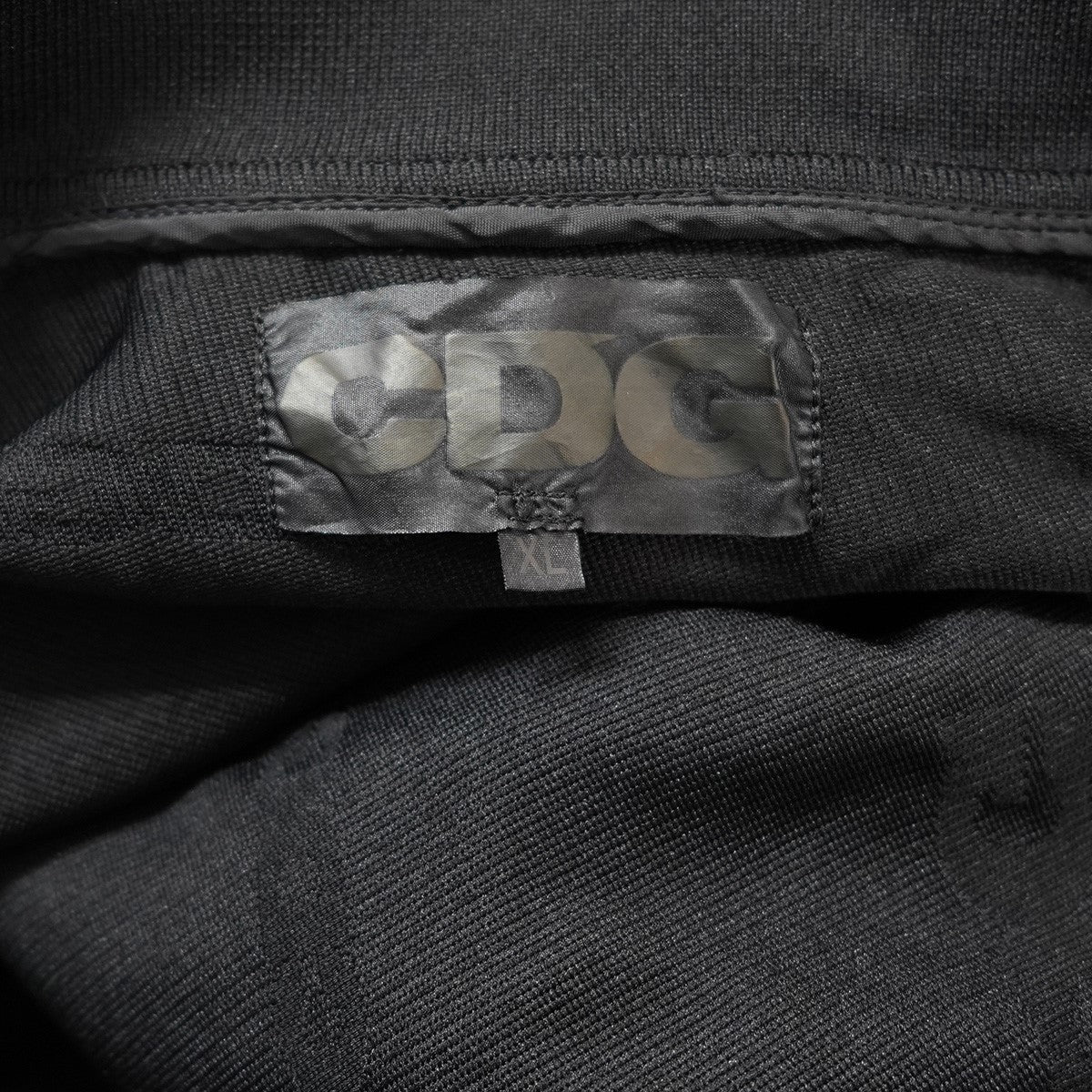 CDG COMME des GARCONS AD2025 CDG Polyester Jacquard Garment-Treated Staff Blouson Jacketジャガード ロゴ スタッフ ブルゾン ジャケット 古着・中古-6枚目のアイテム画像