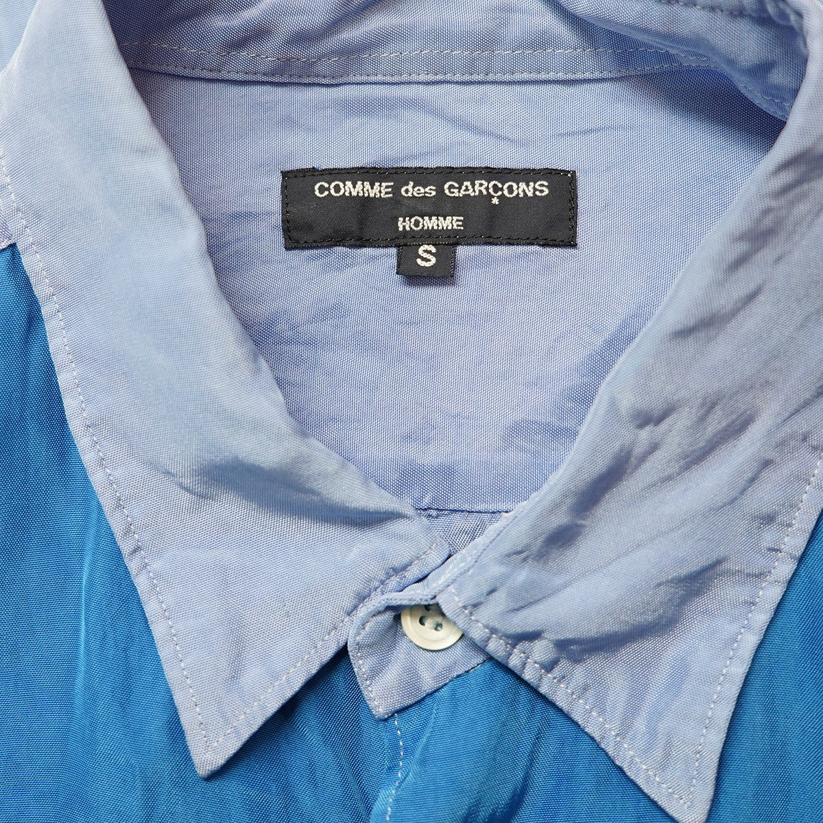 COMME des GARCONS HOMME 2005SS アセテート 切替 長袖シャツ 古着・中古-5枚目のアイテム画像