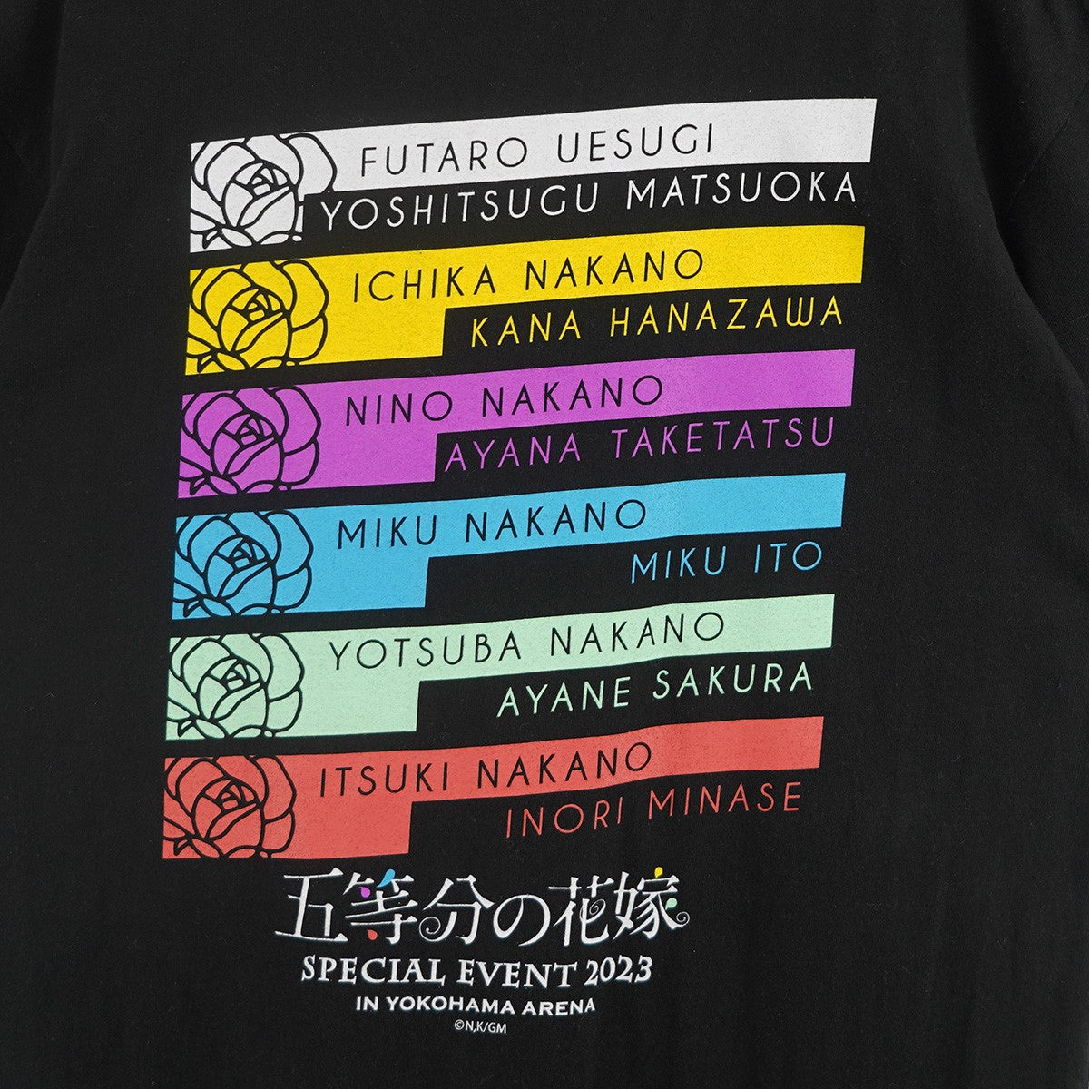 五等分の花嫁 23年 横浜アリーナ 五等分の花嫁 SPECIAL EVENT 2023オリジナル Tシャツ 古着・中古-4枚目のアイテム画像