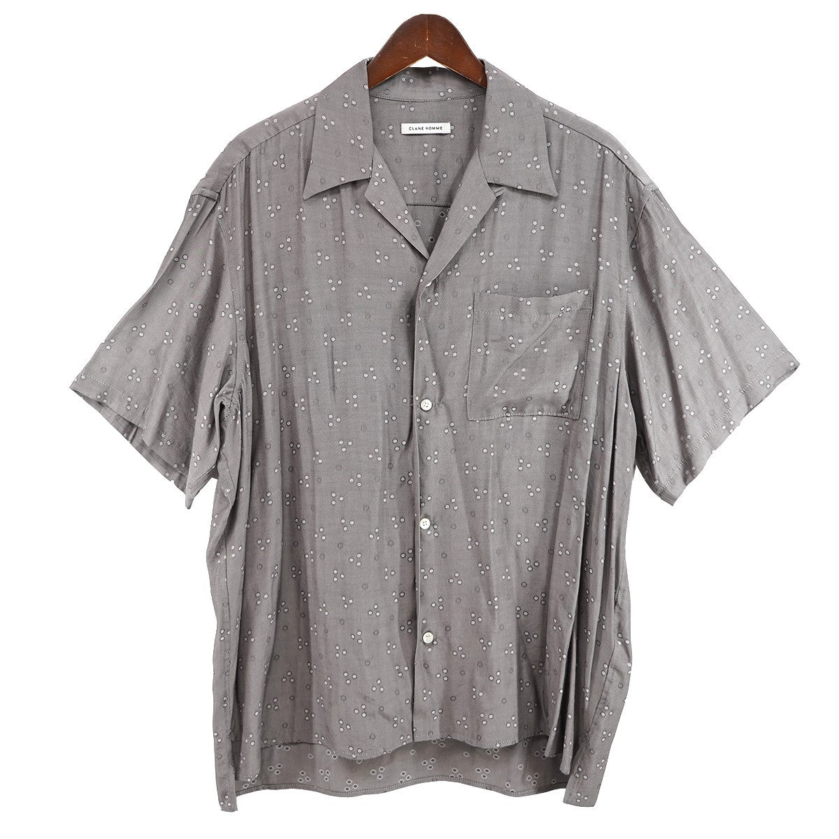 CLANE HOMME オープンカラー 半袖 シャツ 古着・中古-1枚目のアイテム画像