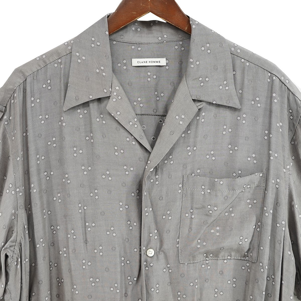 CLANE HOMME オープンカラー 半袖 シャツ 古着・中古-2枚目のアイテム画像