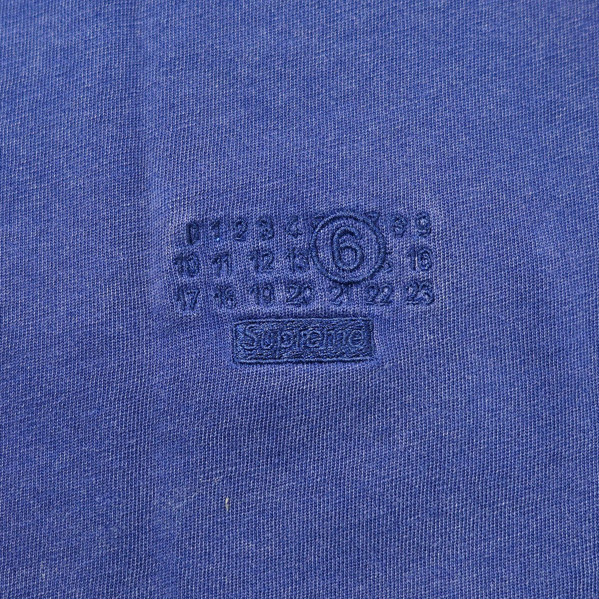 Supreme×MM6 Maison Margiela 26SS MM6 Maison Margiela Split S／S Top Navy ヴィンテージ加工 Vintageメゾンマルジェラ スプリット ショートスリーブトップ Tシャツ 古着・中古-4枚目のアイテム画像