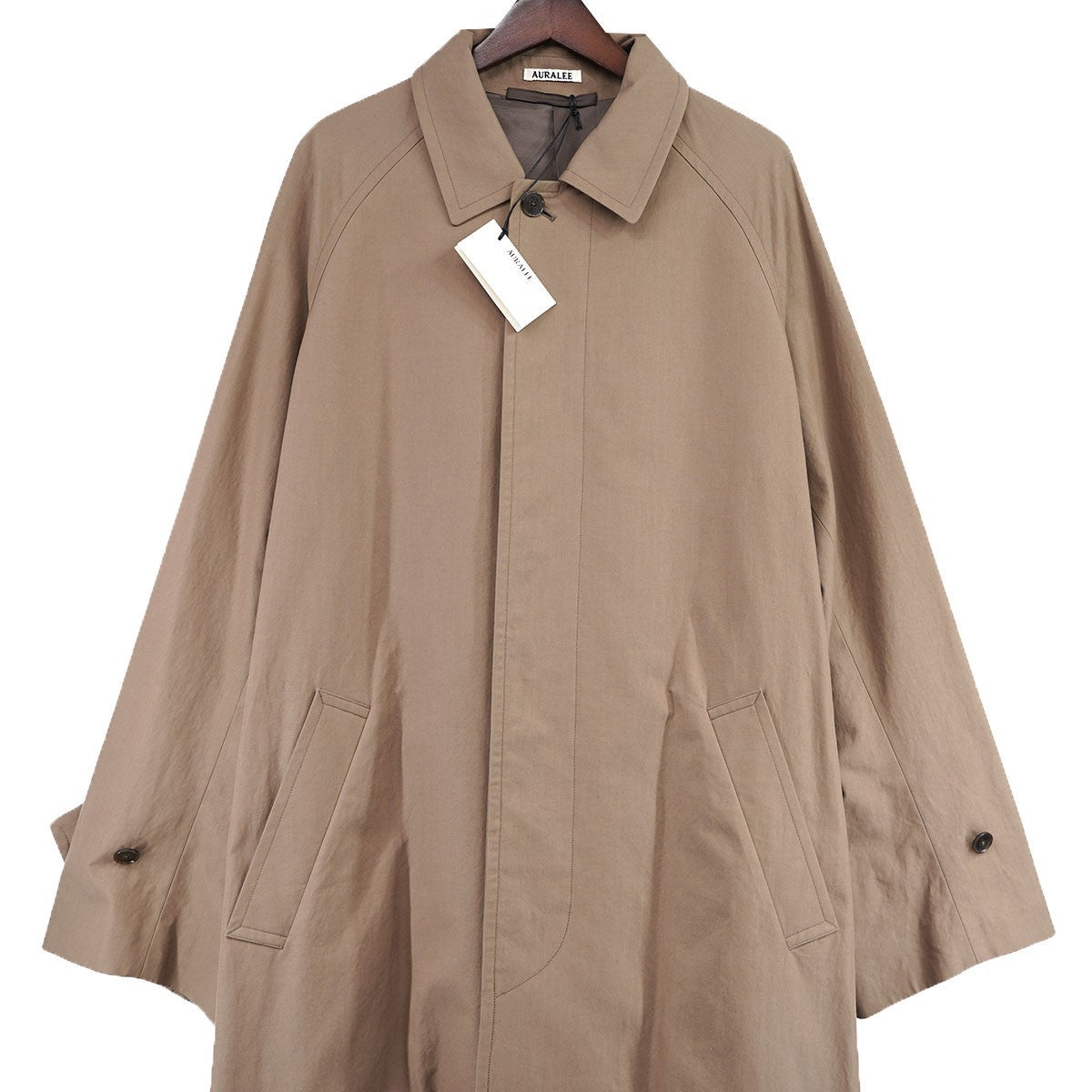 AURALEE 23AW Finx Hard Twist Gabardine Soutien Collar Coatフィンクス ハード ツイスト ギャバジン ステンカラー コート 古着・中古-2枚目のアイテム画像