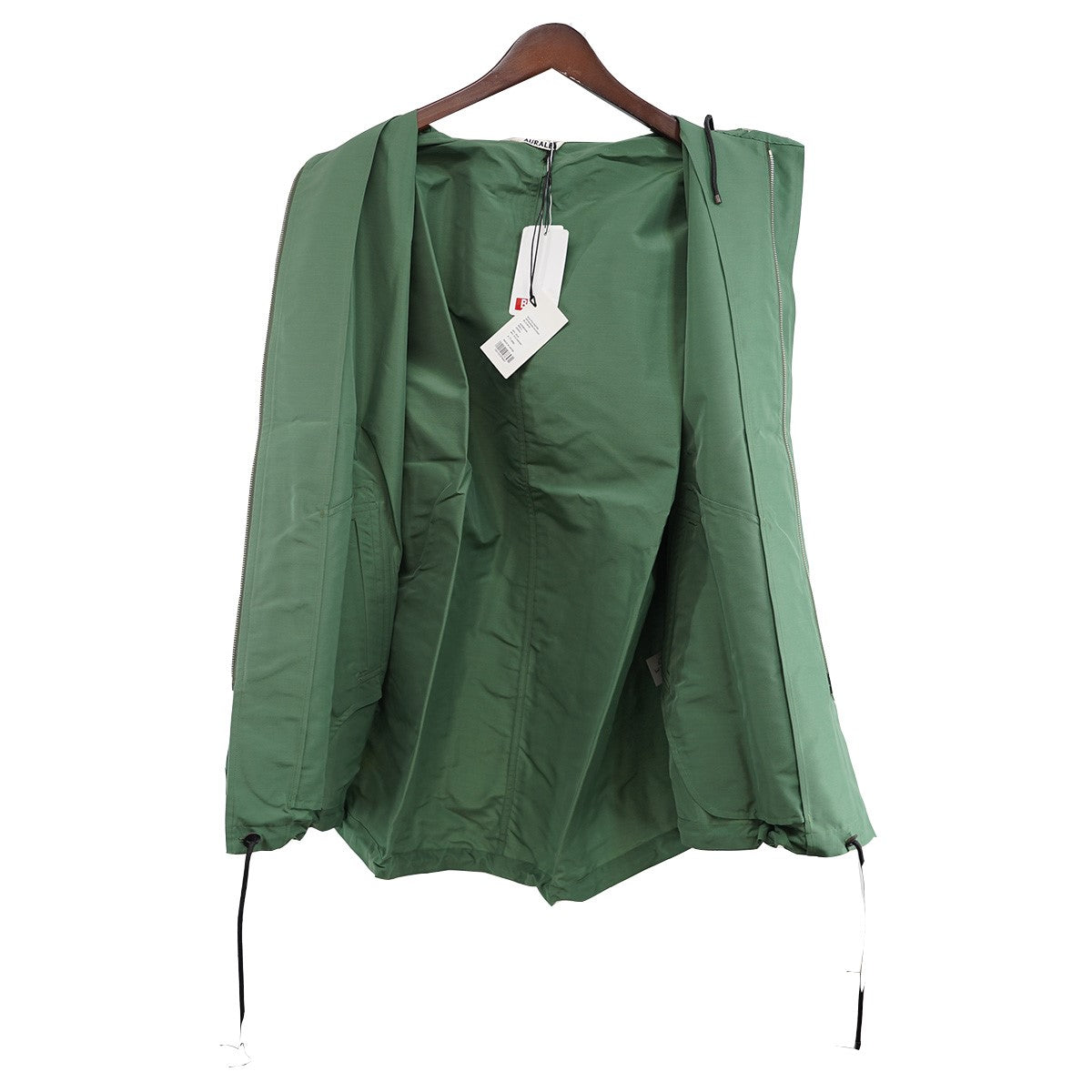 AURALEE 22SS SILK POLYESTER GROSGRAIN HOODED BLOUSONシルク混 フーデッド ブルゾン ジャケット 古着・中古-4枚目のアイテム画像