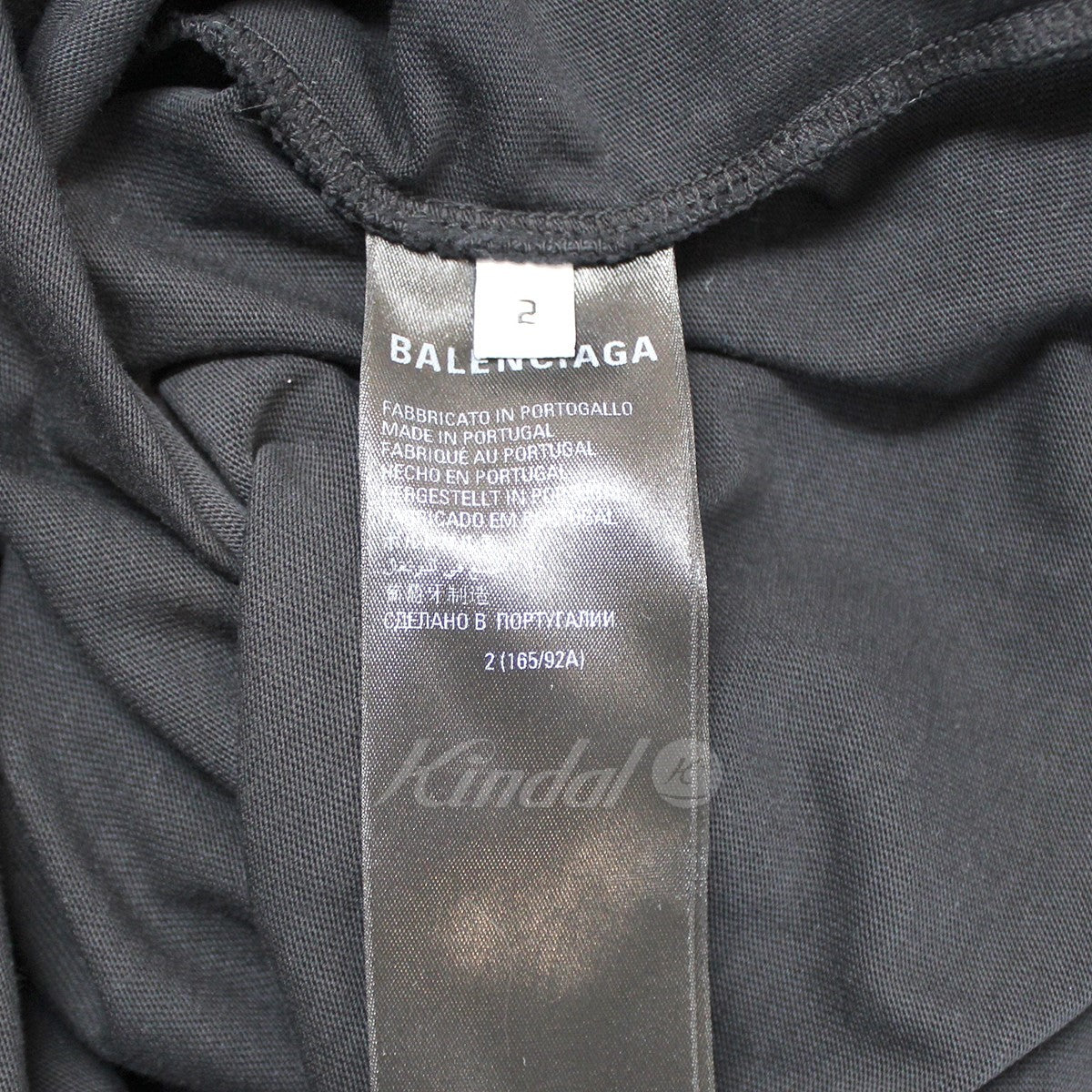 BALENCIAGA 22AW デムナ期 Be different Apple 刺繍アップル ロゴ オーバーサイズ Vintage ヴィンテージ ダメージ 加工 Tシャツ 古着・中古-7枚目のアイテム画像