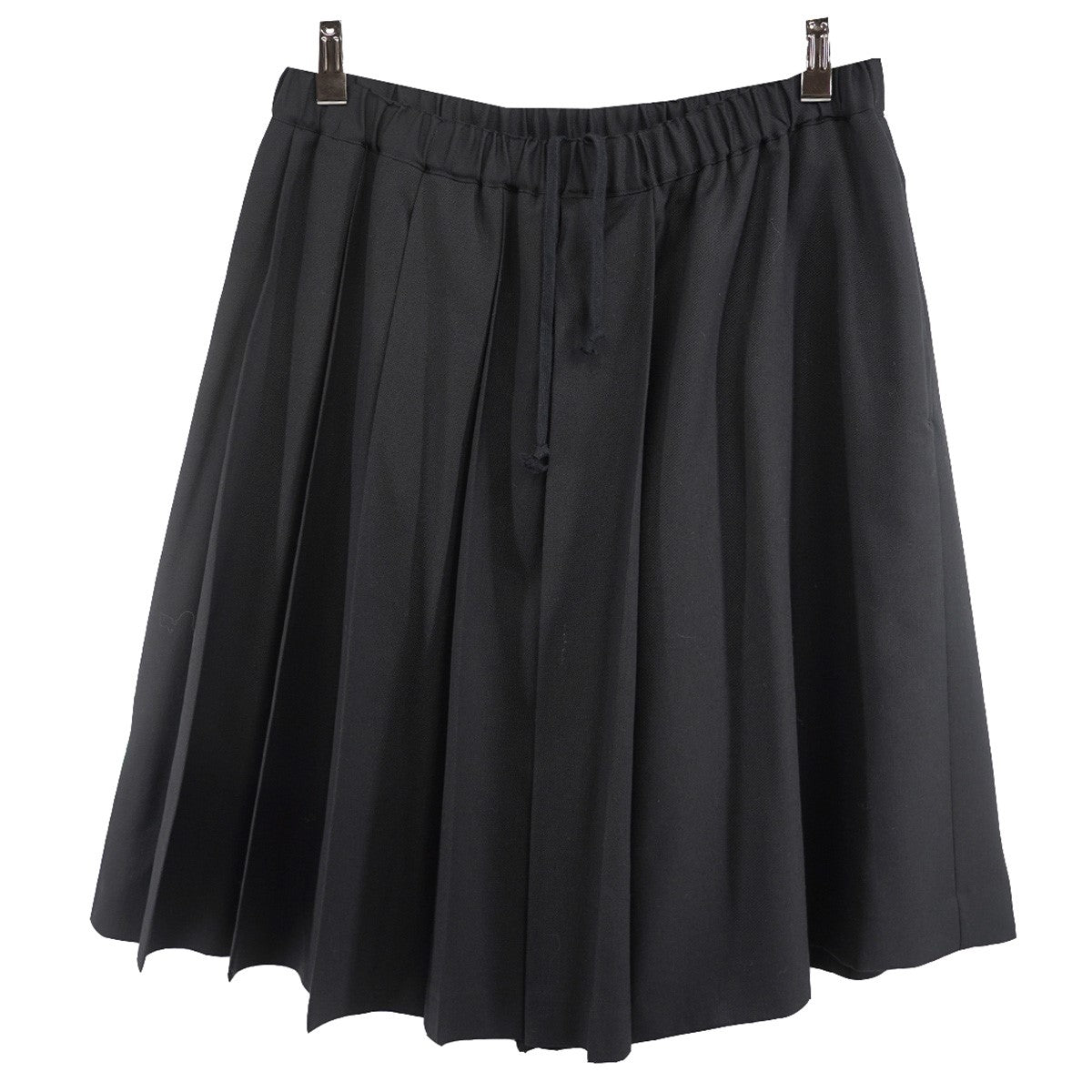 BLACK COMME des GARCONS 19AW アシンメトリープリーツデザインワイド イージー ショーツ ハーフパンツ 古着・中古-1枚目のアイテム画像