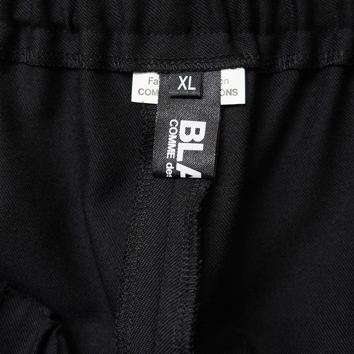 BLACK COMME des GARCONS 19AW アシンメトリープリーツデザインワイド イージー ショーツ ハーフパンツ 古着・中古-3枚目のアイテム画像