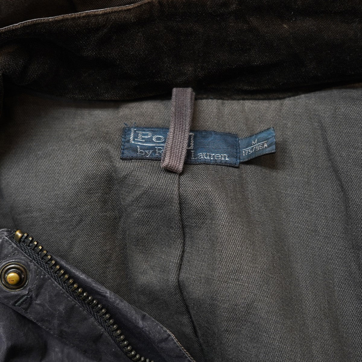 POLO RALPH LAUREN All Weather Wear Waxed Cotton Hooded Field Parkaワックス コットン Vintage ヴィンテージ加工 ジャケット 古着・中古-7枚目のアイテム画像