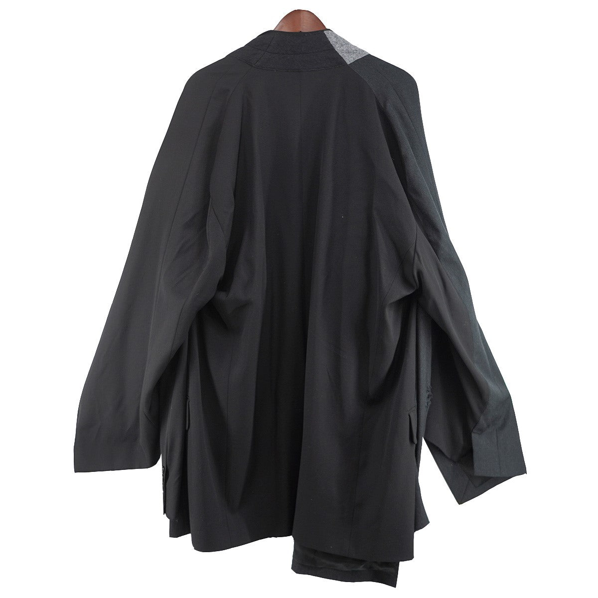 BALENCIAGA 24SS デムナ期 Distressed Double Sleeve Tailored Jacket オーバーサイズデストロイ ダメージ加工 ダブルスリーブ ドッキング 再構築テーラードジャケット 古着・中古-2枚目のアイテム画像