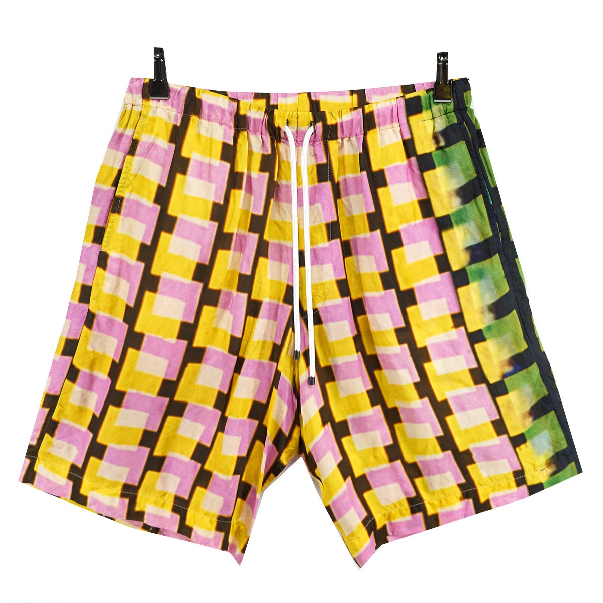 DRIES VAN NOTEN 21SS Len Lye PRINT PIPERI SHORTSレン ライ プリント ピペリ カジュアル ショーツ イージー パンツ 古着・中古-1枚目のアイテム画像
