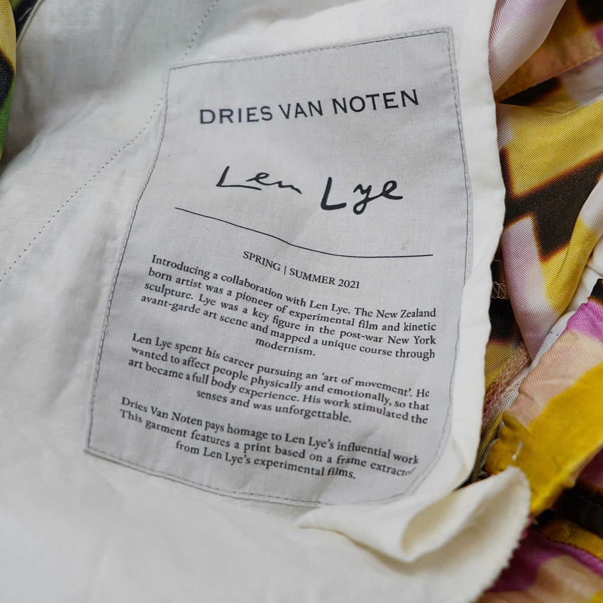 DRIES VAN NOTEN 21SS Len Lye PRINT PIPERI SHORTSレン ライ プリント ピペリ カジュアル ショーツ イージー パンツ 古着・中古-4枚目のアイテム画像
