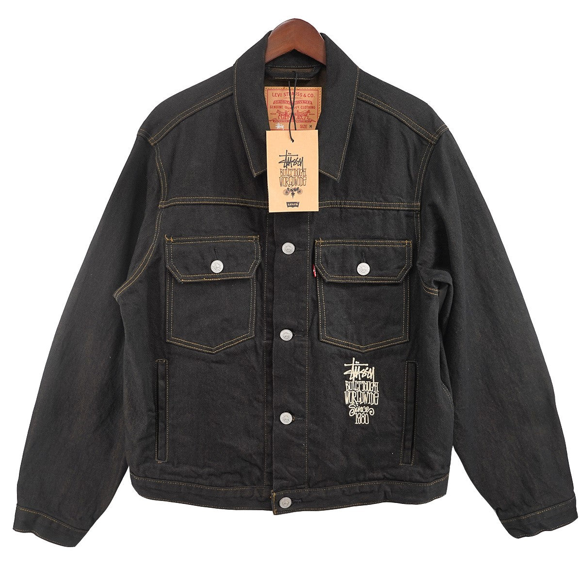 stussy×LEVI'S 24SS × Levi's Crispy Rinse Trucker Jacketロゴ コラボ