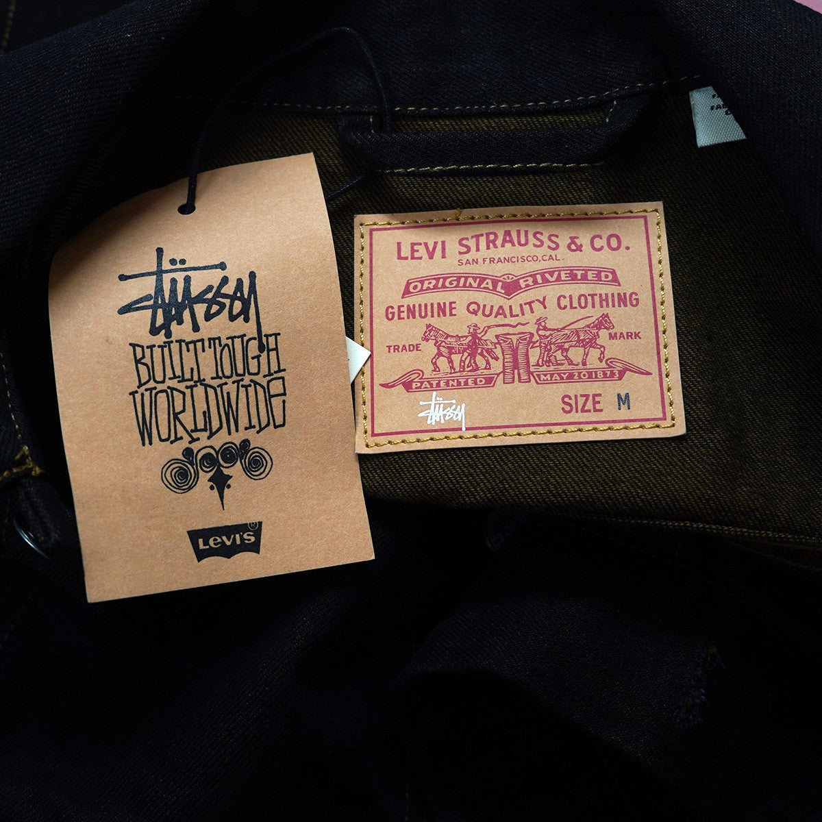stussy×LEVI'S 24SS × Levi's Crispy Rinse Trucker Jacketロゴ コラボ