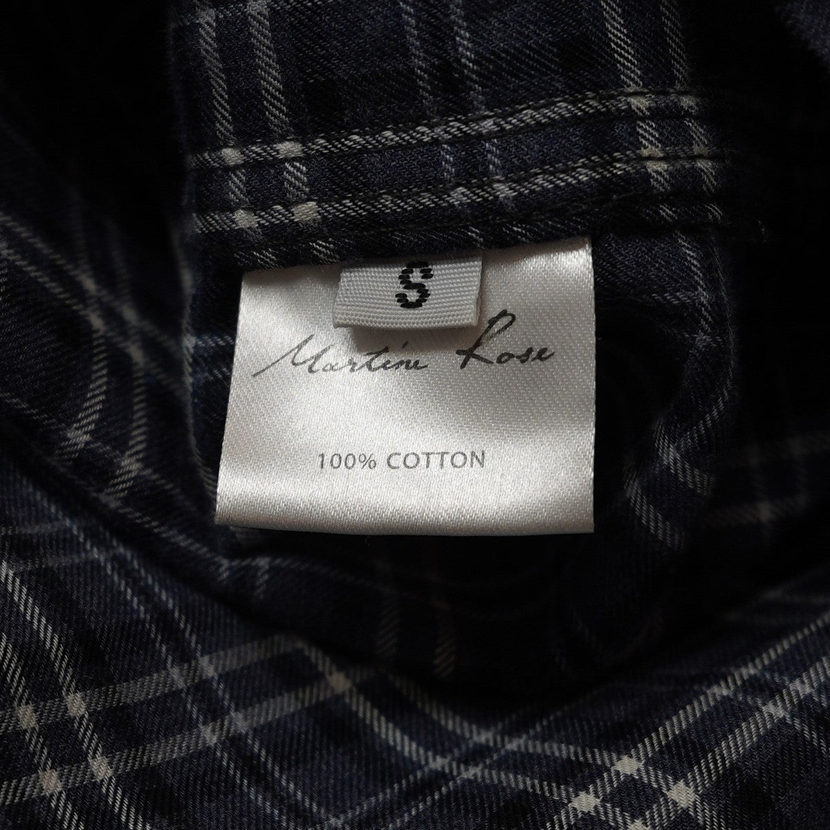 19SS Hybrid Denim Shirtヴィンテージ Vintage 加工 ハイブリッド 切替 デニム チェック シャツ